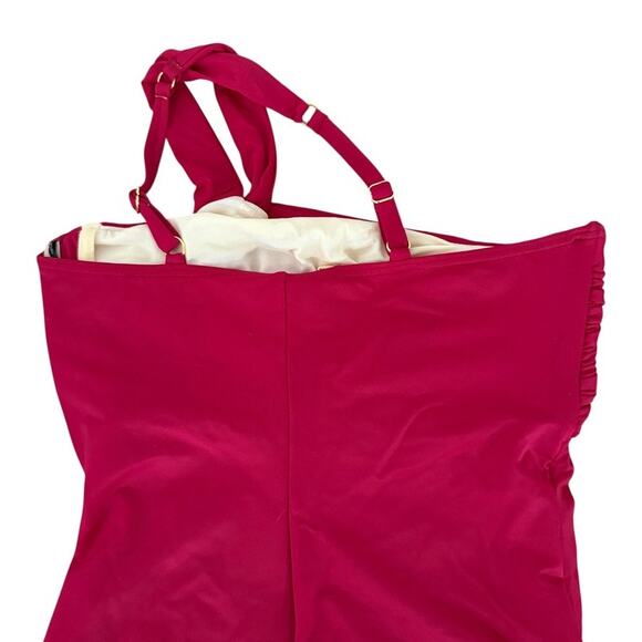 Miraclesuit Europa One Piece Swimsuit Grenadine Red US 12 Swim - Picture 7 of 9